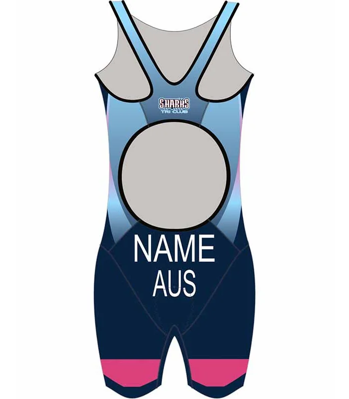 Sharks Triathlon Club Women's Open Back Triathlon Suit