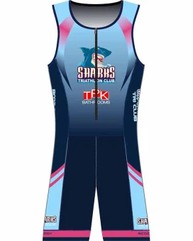 Sharks Triathlon Club Women's Sleveless Performance Triathlon Suit