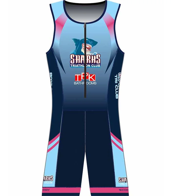 Sharks Triathlon Club Women's Sleveless Performance Triathlon Suit