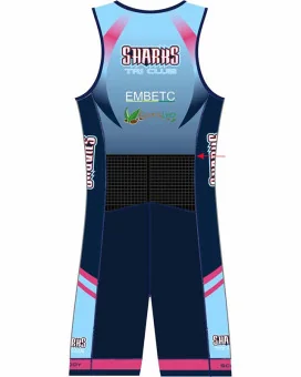 Sharks Triathlon Club Women's Sleveless Performance Triathlon Suit