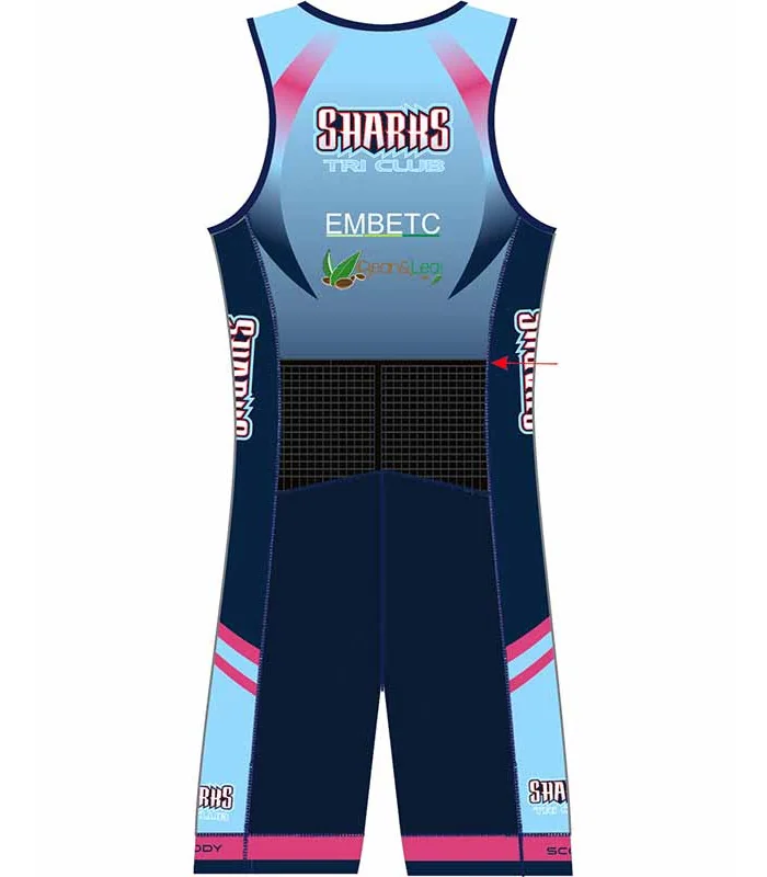 Sharks Triathlon Club Women's Sleveless Performance Triathlon Suit