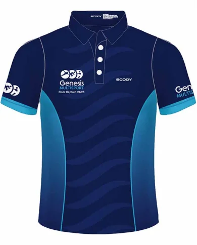 Genesis Sport & Aquatics Men's Club Captain Polo Shirt