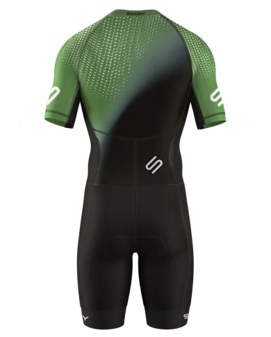 Olive Tilt 3/4 Zip Men's Aero Triathlon Suit | Triathlon Gear
