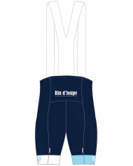 Bin d'loupe Cycle Bib Shorts, Silicone Gripper, Seamless Strap