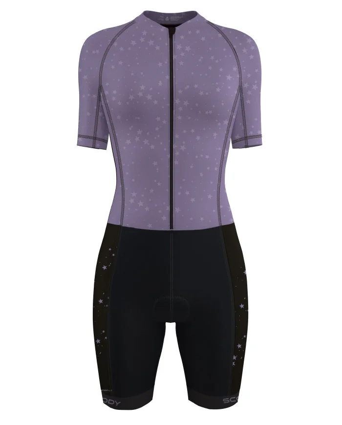 Stardust Jacaranda 3/4 Zip Women's Aero Triathlon Suit | Triathlon Gear