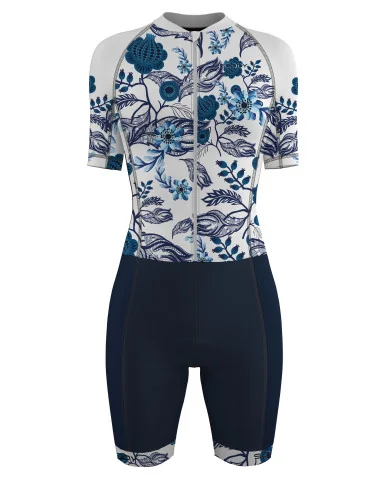 Botanic 3/4 Zip Women's Aero Triathlon Suit | Triathlon Gear