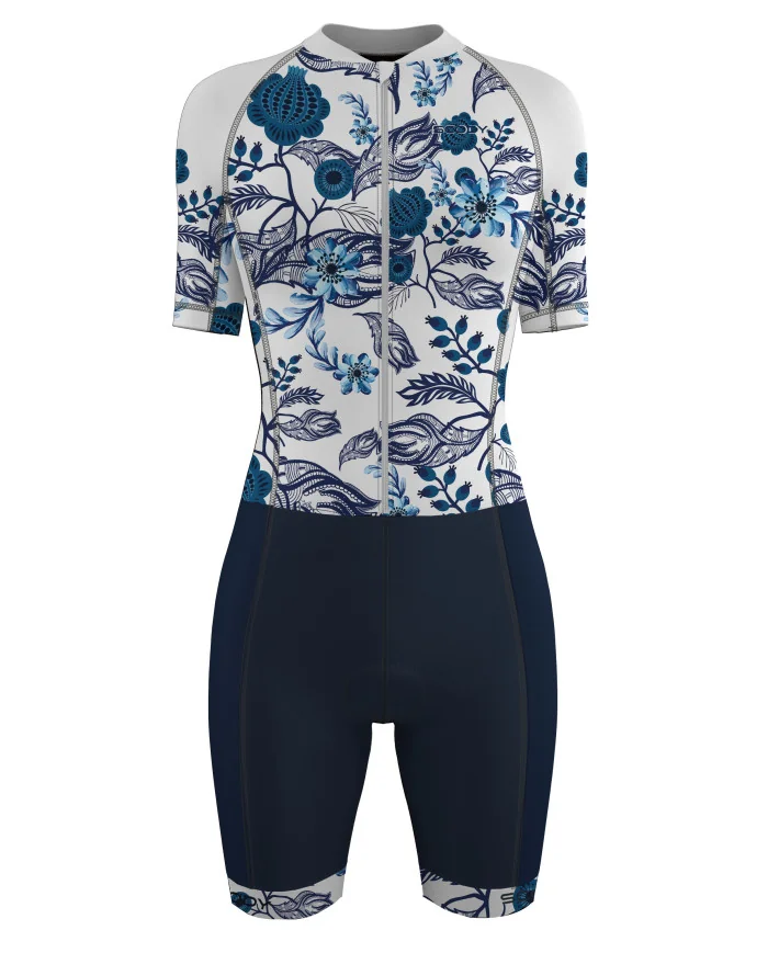 Botanic 3/4 Zip Women's Aero Triathlon Suit | Triathlon Gear