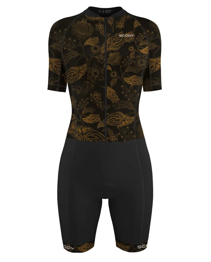 Botanic Bronze 3/4 Zip Women's Aero Triathlon Suit | Triathlon Gear