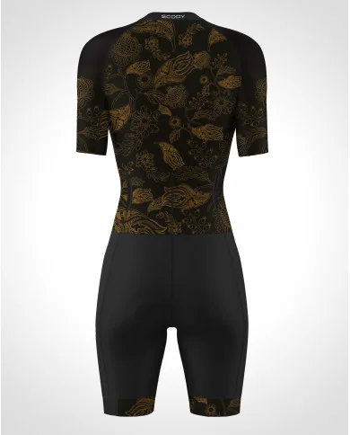 Botanic Bronze 3/4 Zip Women's Aero Triathlon Suit | Triathlon Gear