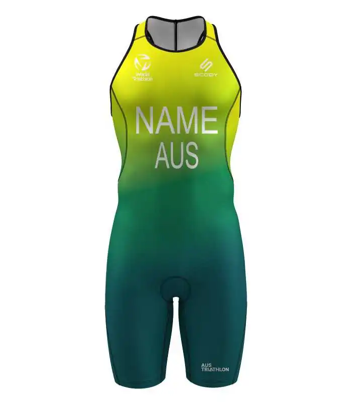 Stock Only - 2025 World Champs Wollongong Post Event Women's No Name Back Zip Triathlon Suit