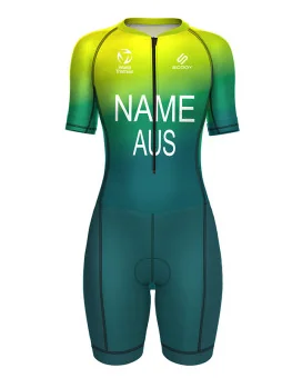 Stock Only - 2025 World Champ Wollongong Post Event Women's No Name Recharged Sleeved Suit - WT Compliant