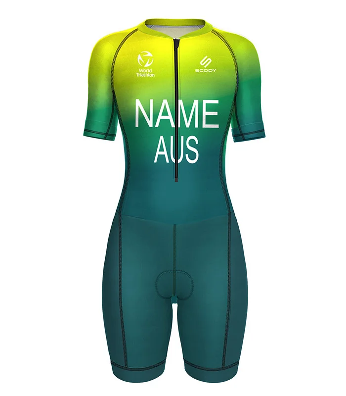 Stock Only - 2025 World Champ Wollongong Post Event Women's No Name Recharged Sleeved Suit - WT Compliant
