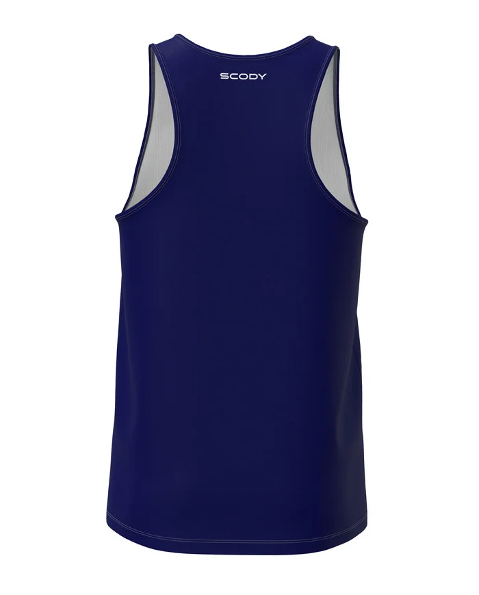Midnight Blue Run Singlet, Ultra Lightweight - Men