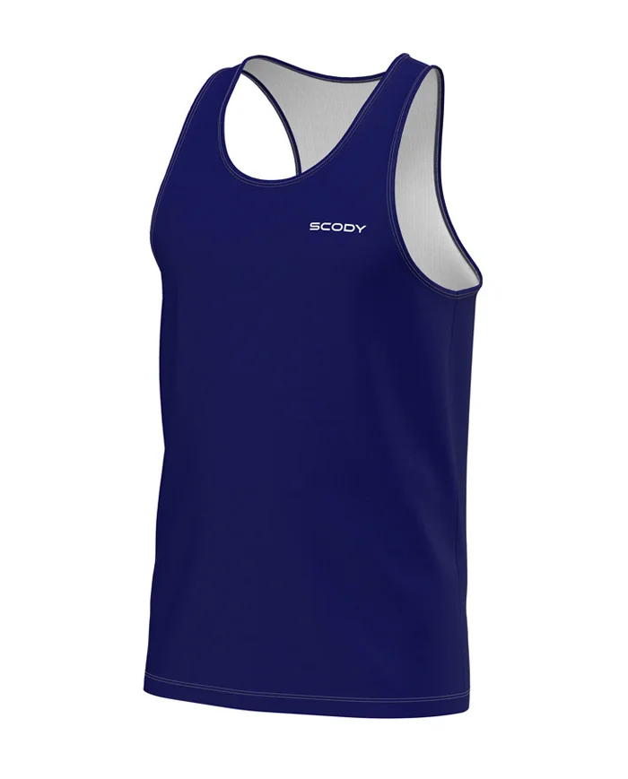 Midnight Blue Run Singlet, Ultra Lightweight - Men