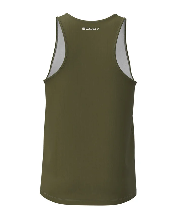 Olive Run Singlet, Ultra Lightweight - Men