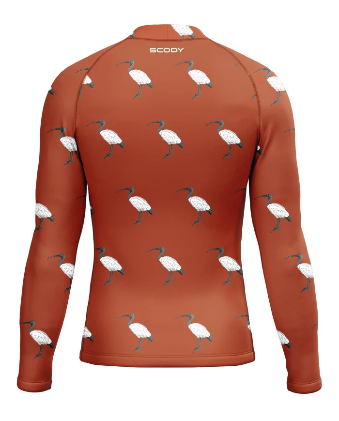 Bin Chicken, Ochre Men's Surf Rashie, UPF50+ | Beach Wear