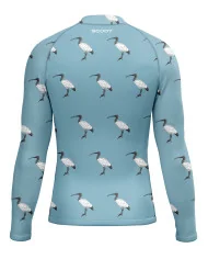 Bin Chicken, Sky Blue Men's Surf Rashie, UPF50+ | Beach Wear
