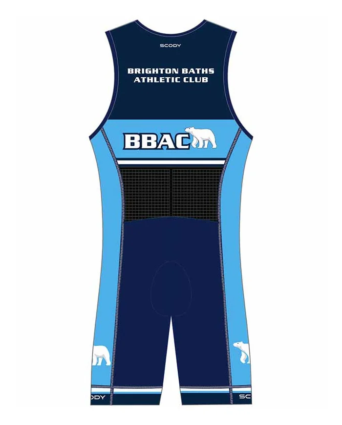 Brighton Baths Athletic Club Mens Triathlon Suit - Classic