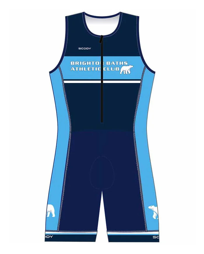 Brighton Baths Athletic Club Mens Triathlon Suit - Classic