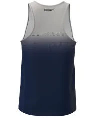 Navy to Antique Grey Transition Run Singlet, Ultra Lightweight - Men | Running Singlet