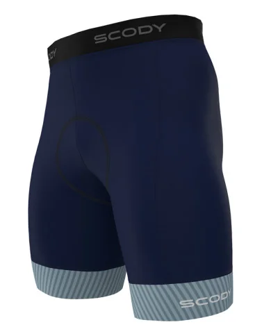 Navy Cycle Shorts with Quilted Cuffs | made in Australia