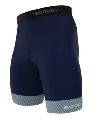 Navy Cycle Shorts with Quilted Cuffs | made in Australia