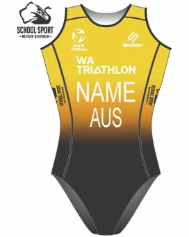 WA Triathlon School Sport Women's Elite Triathlon Swimsuit | Triathlon Gear