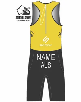 WA Triathlon School Sport Men's Elite Triathlon Suit | Triathlon Gear
