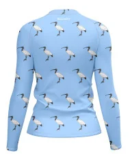 Bin Chicken, Pale Blue Women's Surf Rashie, UPF50+ | Beach Wear