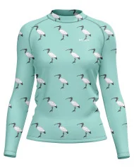 Bin Chicken, Mint Women's Surf Rashie, UPF50+ | Beach Wear