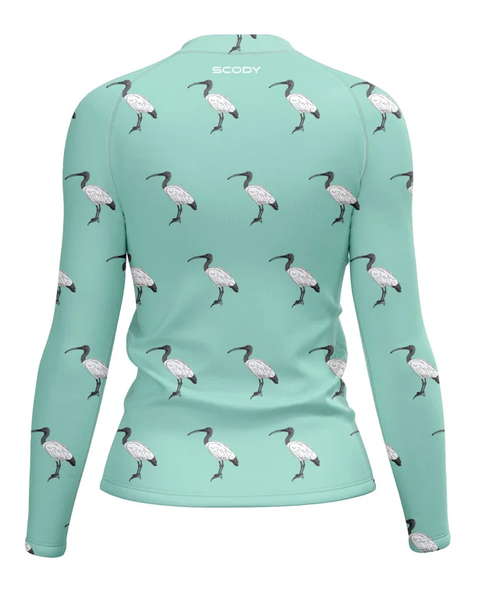 Bin Chicken, Mint Women's Surf Rashie, UPF50+ | Beach Wear