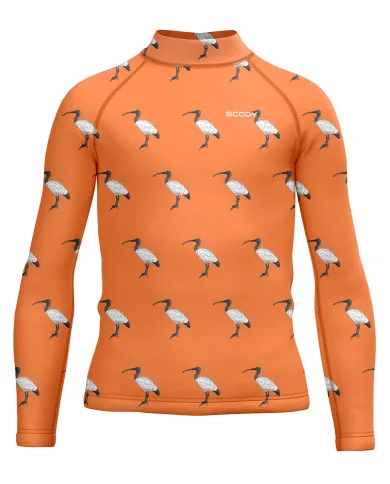 Bin Chicken, Orange Junior Surf Rashie, UPF50+ | Beach Wear