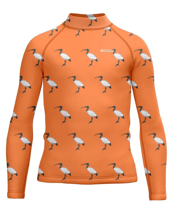 Bin Chicken, Orange Junior Surf Rashie, UPF50+ | Beach Wear