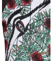 Swooping Magpie mid swoop - front detail cycling clothing