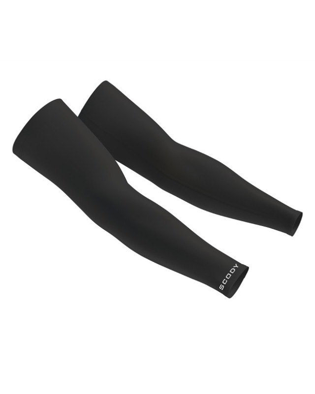Pure Black Thermofit Arm Warmers Unisex Cycling Clothing