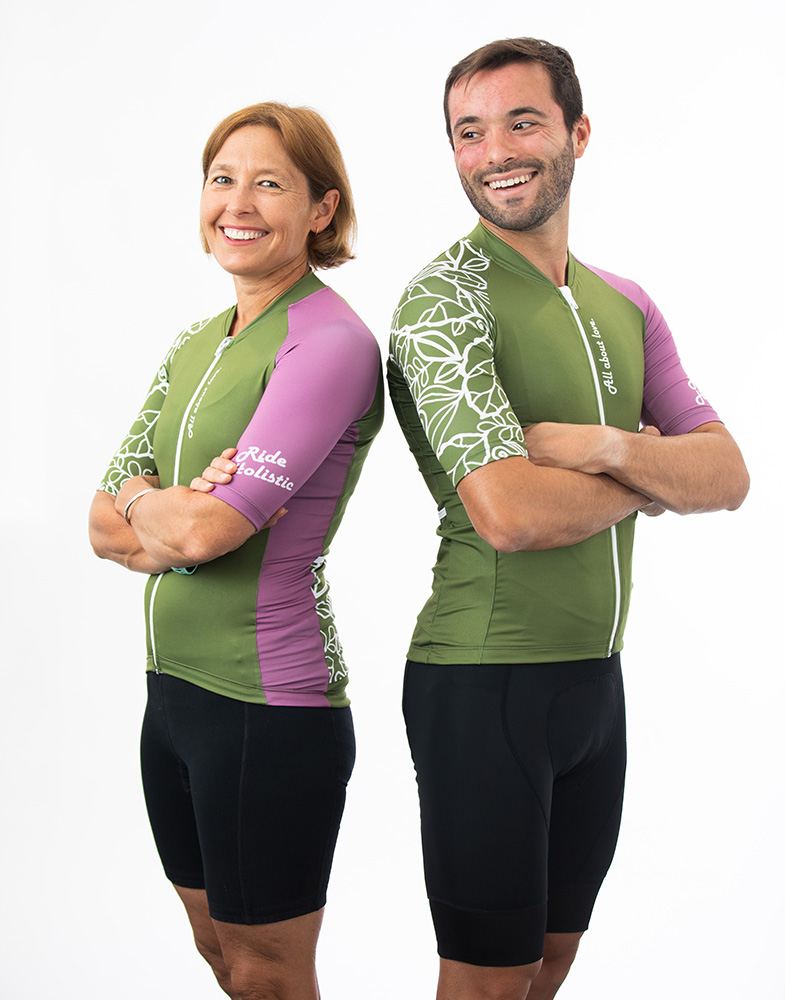 Olive and Rose Cycling Jersey for men and women