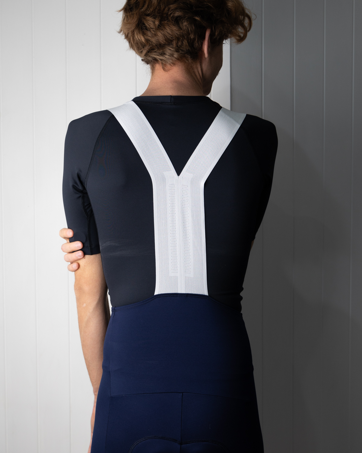 Scody Bib Shorts - close view of italian strap