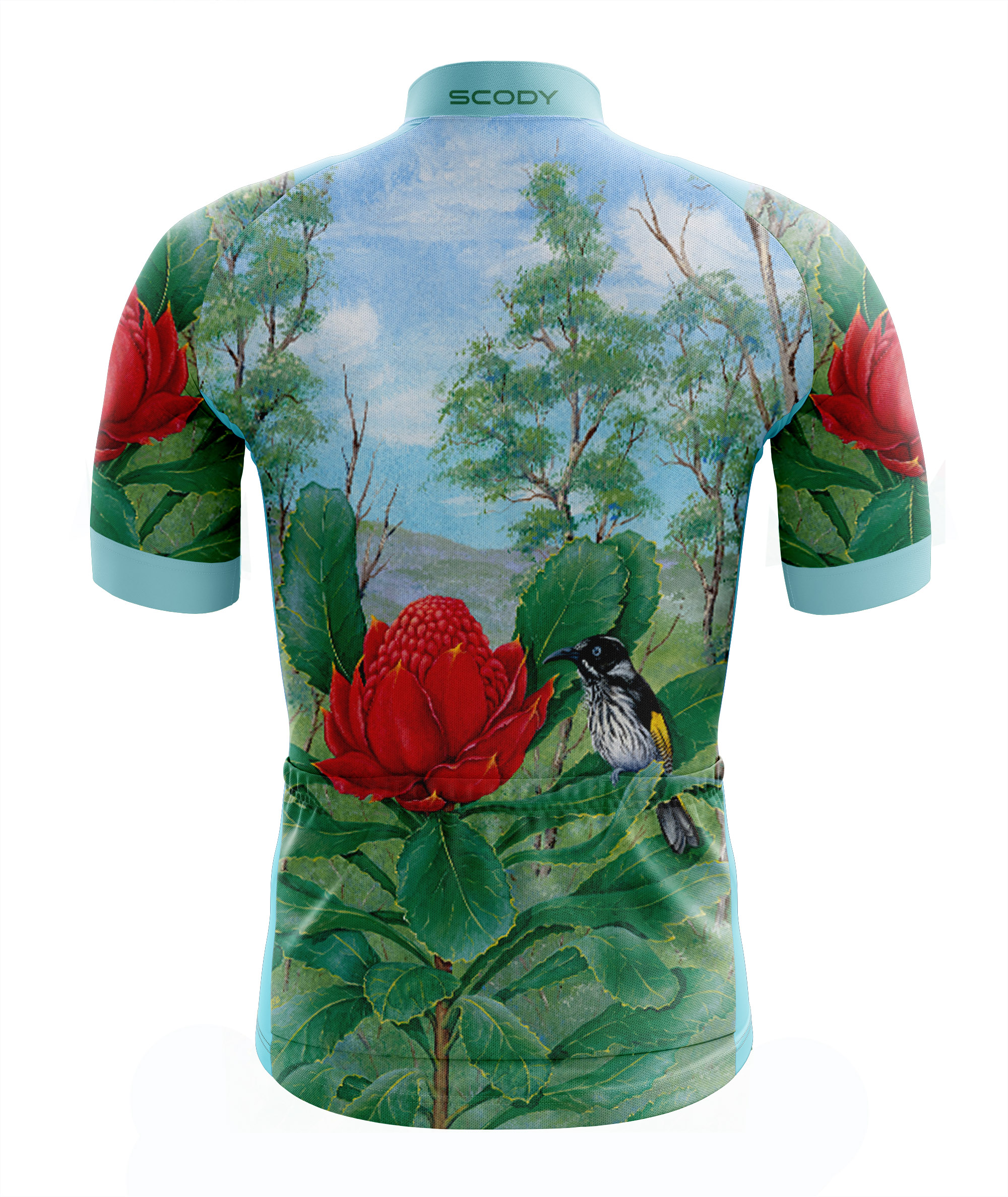 Waratah on Australian Landscape Cycle Jersey