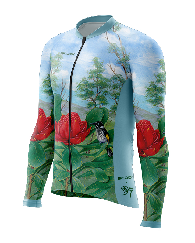 Waratah on Australian Landscape Cycle Jersey